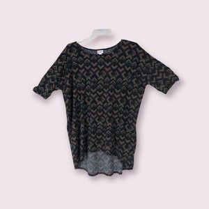 Lularoe Plus SZ XL Hi/Lo Hem Geometrically Designed Tunic Top, Tush Cover, Long